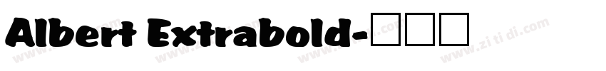 Albert Extrabold字体转换